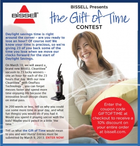 The Gift of Time marketing campaign from bissell